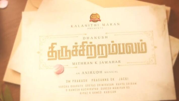 Dhanush Thiruchitrambalam movie shooting update Dhanush Thiruchitrambalam movie shooting update