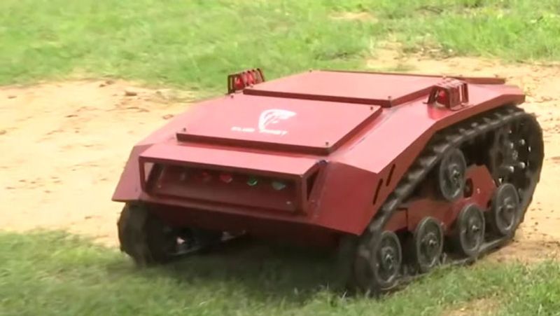 Club First invented a multiple purpose robot can be used for rescue operations, firefighting, agriculture & defense