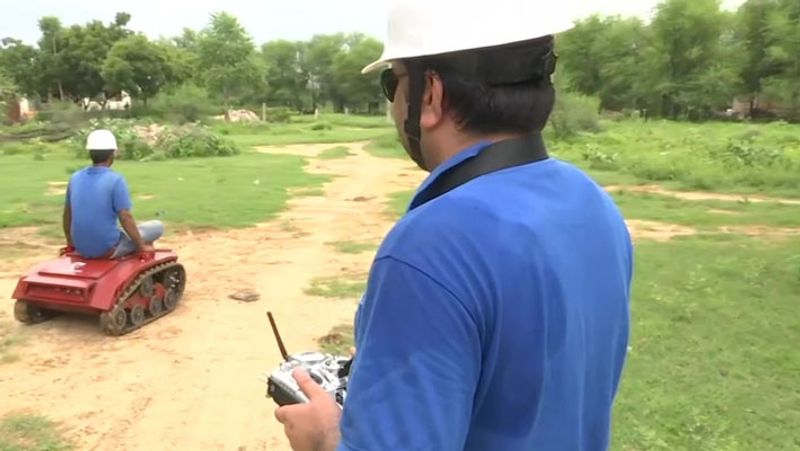 Club First invented a multiple purpose robot can be used for rescue operations, firefighting, agriculture & defense