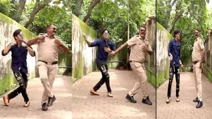 Mumbai police sensation on internet after his dance went viral Mumbai police sensation on internet after his dance went viral