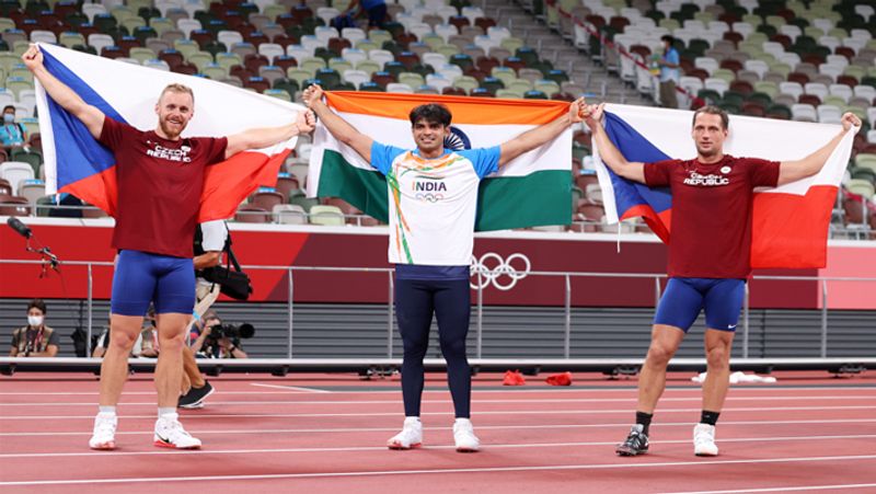 Tokyo Olympics 2020, winning photos of Gold Medalist Neeraj Chopra