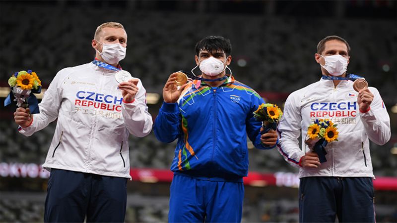 Tokyo Olympics 2020, winning photos of Gold Medalist Neeraj Chopra