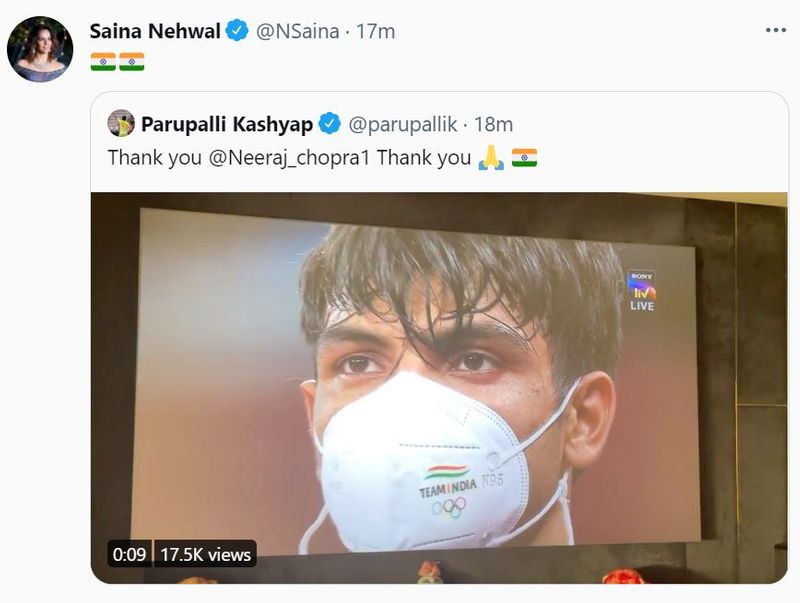 India congrats Neeraj Chopra for first track and field gold in Olympics