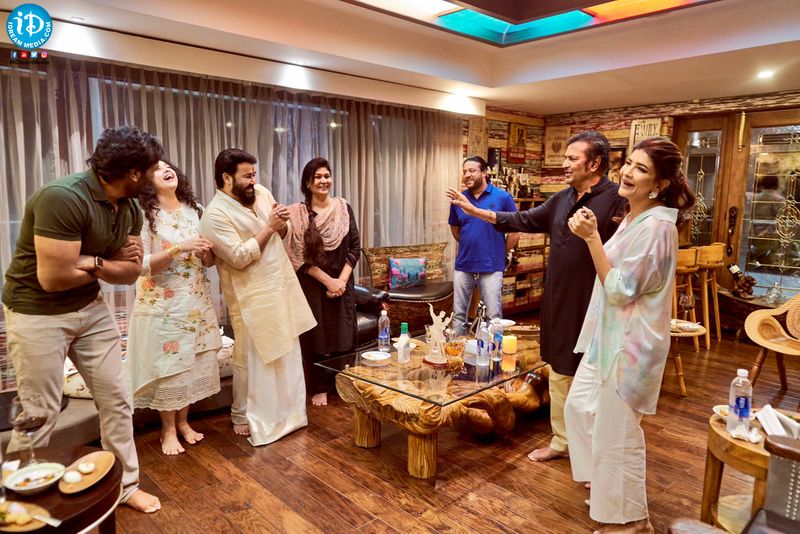 mohanlal meena goes mohanbabu house for dinner rare photos viral