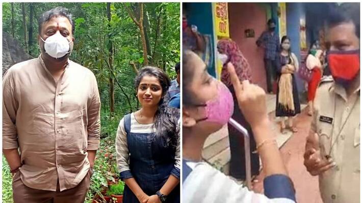 Suresh gopi mp visit viral girl gauri nanda in her home Suresh gopi mp visit viral girl gauri nanda in her home