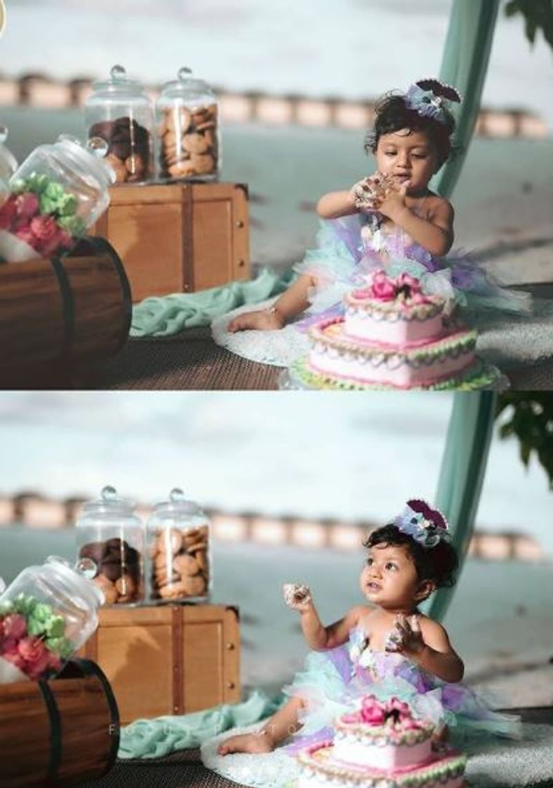 Kannada actor Skanda Ashok celebrates daughter Vishika first birthday in Maldives vcs