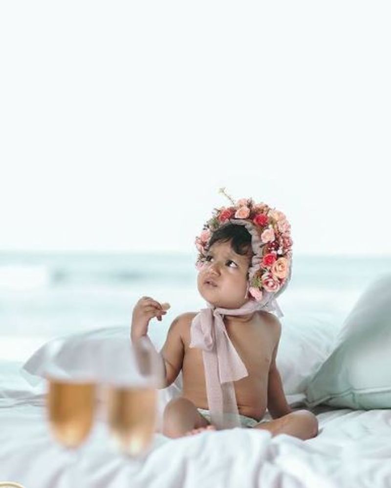 Kannada actor Skanda Ashok celebrates daughter Vishika first birthday in Maldives vcs