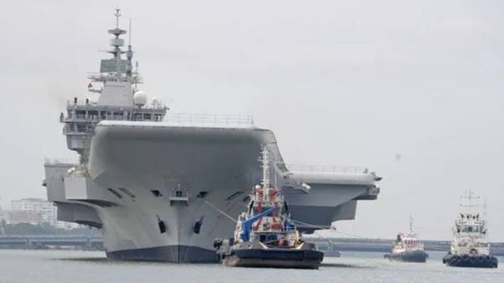 INS Vikrant returned after first stage of experiment in sea INS Vikrant returned after first stage of experiment in sea