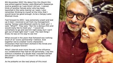 Amid Deepika Padukone's pay parity news, actress celebrates Sanjay Leela Bhansali's 25 years in the industry-SYT Amid Deepika Padukone's pay parity news, actress celebrates Sanjay Leela Bhansali's 25 years in the industry-SYT