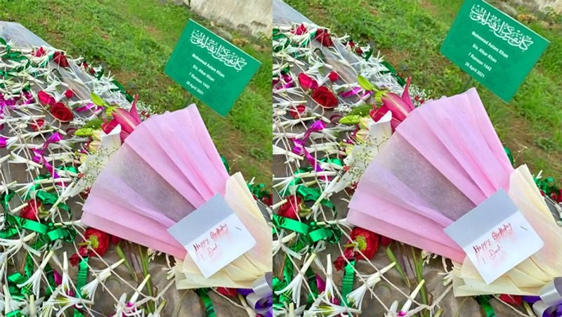 Hina Khan celebrated fathers birth anniversary with her mother and sharing an emotional note