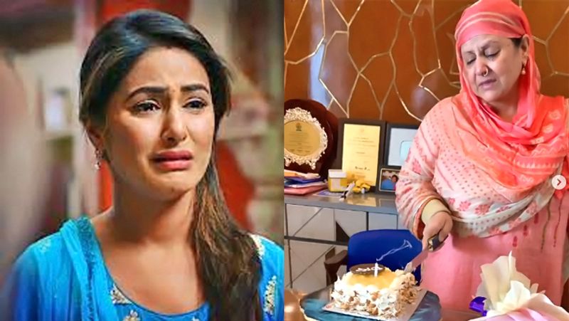 Hina Khan celebrated fathers birth anniversary with her mother and sharing an emotional note
