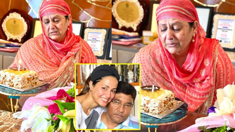 Hina Khan celebrated fathers birth anniversary with her mother and sharing an emotional note