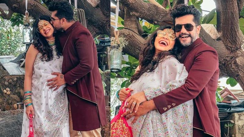 pregnant kishwer merchant got romantic with husband Suyyash Rai at friends wedding