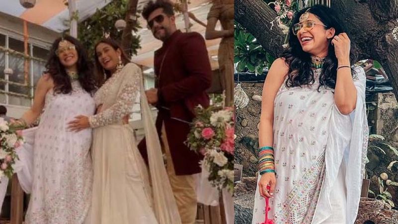 pregnant kishwer merchant got romantic with husband Suyyash Rai at friends wedding