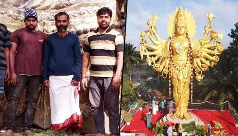 Worlds tallest Chamundeshwari idol with 18 hands unveiled by Muslims in Karnataka-dnm