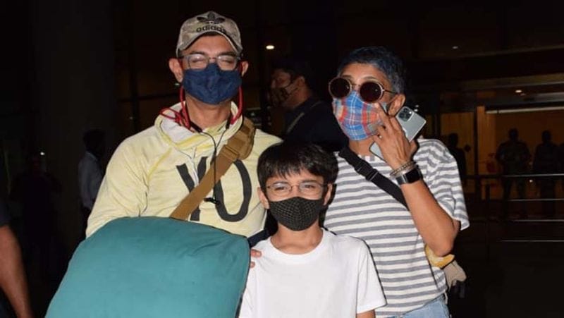 after divorce Aamir Khan and Kiran Rao spotted together with their son azad BRD