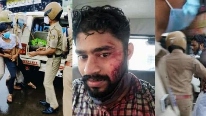 lathi charge in collecorate march by fraternity in Malappuram lathi charge in collecorate march by fraternity in Malappuram
