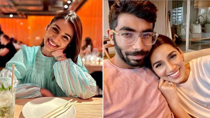 Jasprit Bumrah, Wife Sanjana Ganesan All Smiles In This Beautiful Pic Jasprit Bumrah, Wife Sanjana Ganesan All Smiles In This Beautiful Pic