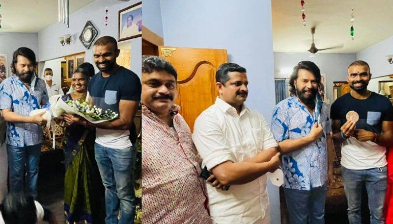 Actor Mammootty visits sreejesh home video goes viral