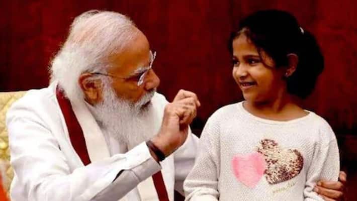 10 year old Anisha arrives in Parliament to meet PM Modi PM laughs at baby girl questions pod 10 year old Anisha arrives in Parliament to meet PM Modi PM laughs at baby girl questions pod