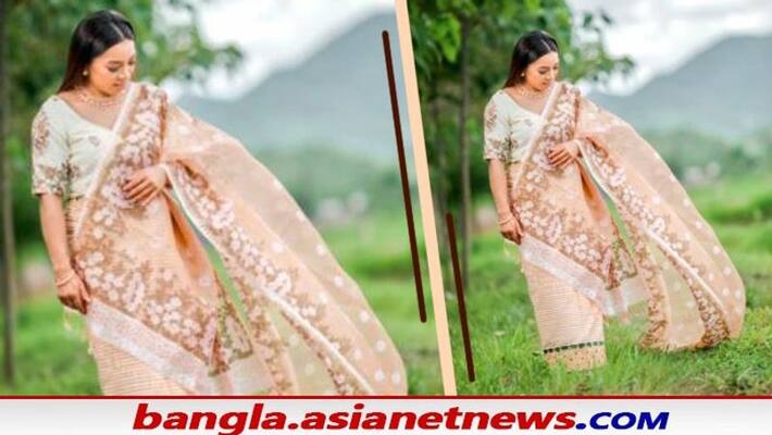 Tokyo Olympics Silver Medal winner Mirabai Chanu share new pic in Manipuri Saree spb Tokyo Olympics Silver Medal winner Mirabai Chanu share new pic in Manipuri Saree spb