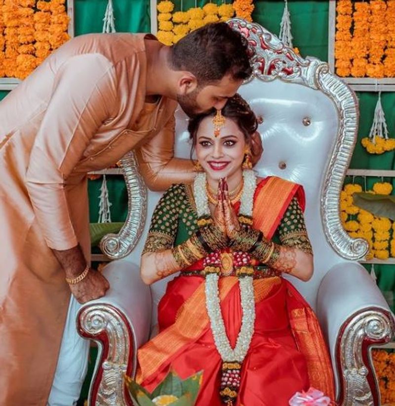 Kannada actress Amrutha Ramamoorthy traditional baby shower vcs