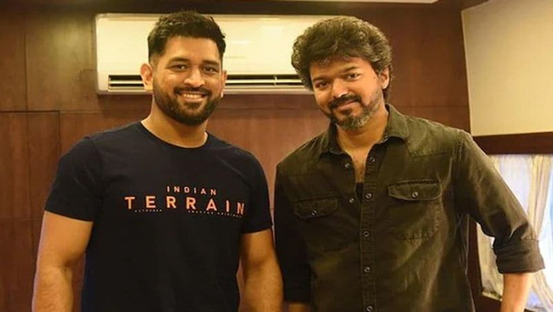 MS Dhoni Meets Actor Vijay In Chennai, see how Social Media reacts when Master And The Blaster get together
