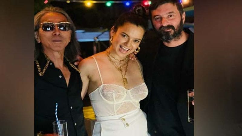 Kangana Ranaut got trolled for her transparent dress at dhaakad wrap up party