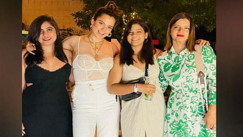 Kangana Ranaut got trolled for her transparent dress at dhaakad wrap up party