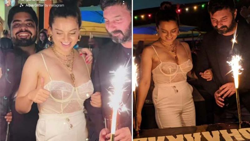 7 Kangana Ranaut's 'SUPER_HOT' pictures in low-cut dresses; lace bralette to plunging neckline; check them all RCB