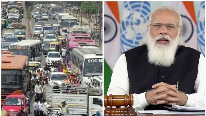 PM Modi launches vehicle scrappage policy in investor summit PM Modi launches vehicle scrappage policy in investor summit