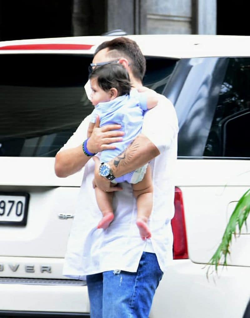 Kareena Kapoor and Saif spotted with son Jeh for first time
