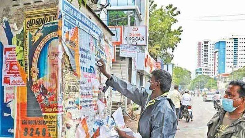Chennai city without posters.. Finance Minister Palanivel Thiagarajan