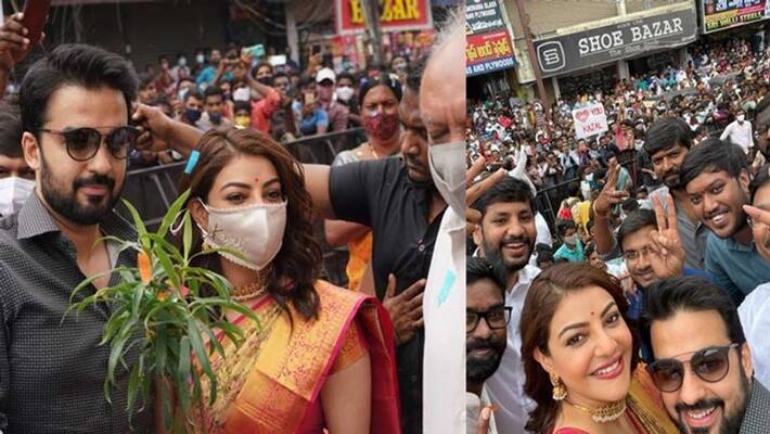 Kajal Aggarwal's husband gets shocked with her wife popularity Kajal Aggarwal's husband gets shocked with her wife popularity