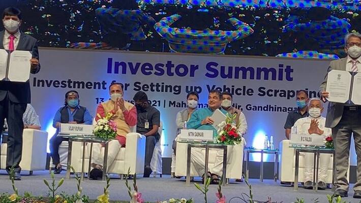 Tata Motors joins hand with Gujarat to support setting up of a vehicle scrapping facility in Ahmedabad ckm Tata Motors joins hand with Gujarat to support setting up of a vehicle scrapping facility in Ahmedabad ckm