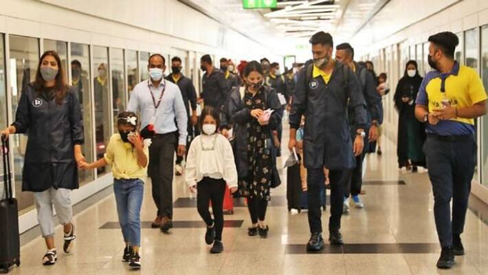 dhoni lead csk team landed in dubai for ipl 2021 remainder dhoni lead csk team landed in dubai for ipl 2021 remainder