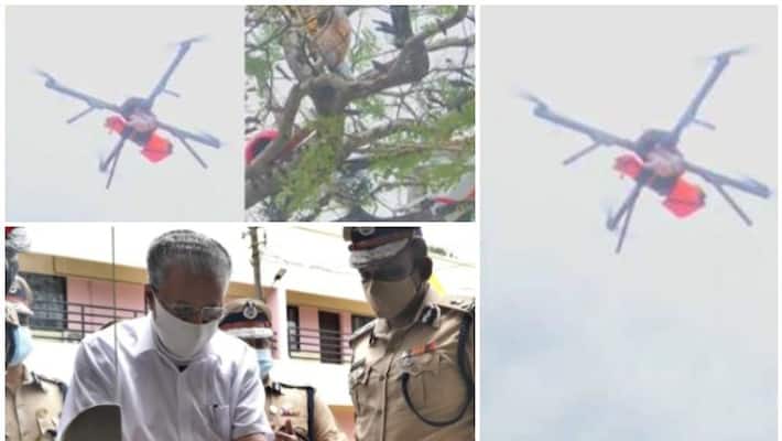 kerala-police-open-drone-forensics-lab inauguration drone stuck in a tree kerala-police-open-drone-forensics-lab inauguration drone stuck in a tree