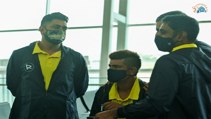 MS Dhoni And Other Teammates Reach Dubai For IPL 2021 Resumption, see pictures