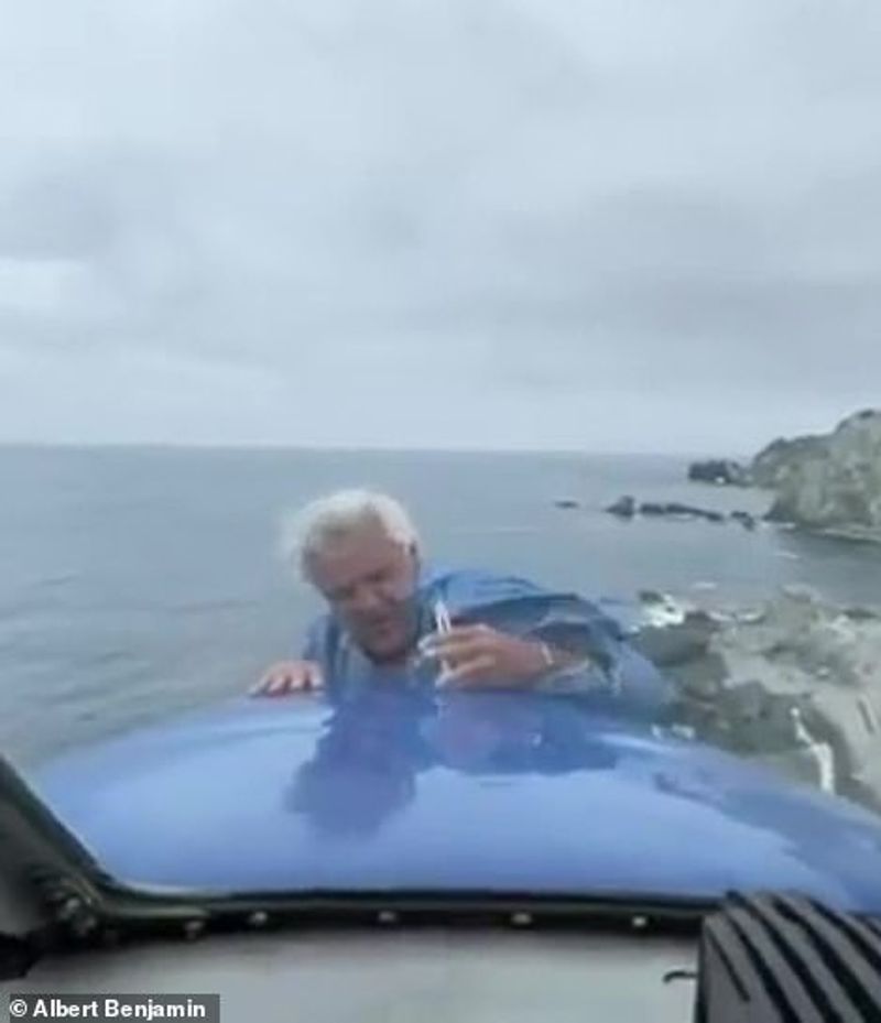 A stunt video from a plane going 147 mph at the age of 71