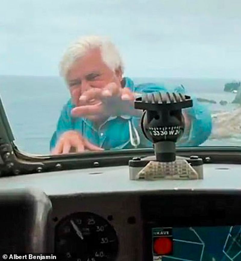 A stunt video from a plane going 147 mph at the age of 71