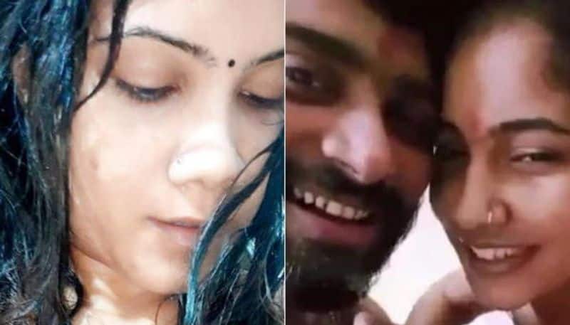 Chatting with a boyfriend in bed ... Actress Trisha Madhu's intimate video stirs ..!