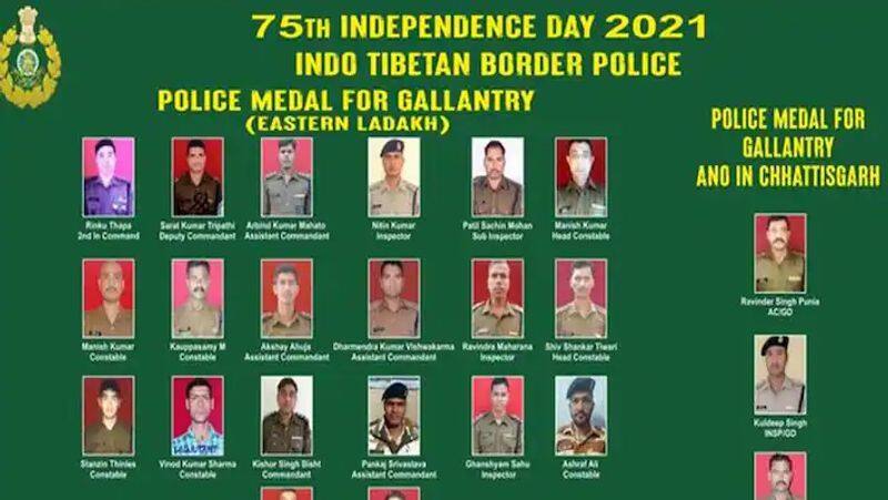 20 itbp jawans receives gallantry awards for bravery against china in eastern Ladakh in May-June 2020