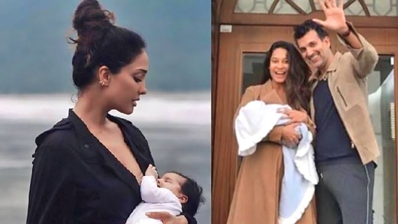Lisa Haydon again posted breast feeding picture to give answer to troll bjc