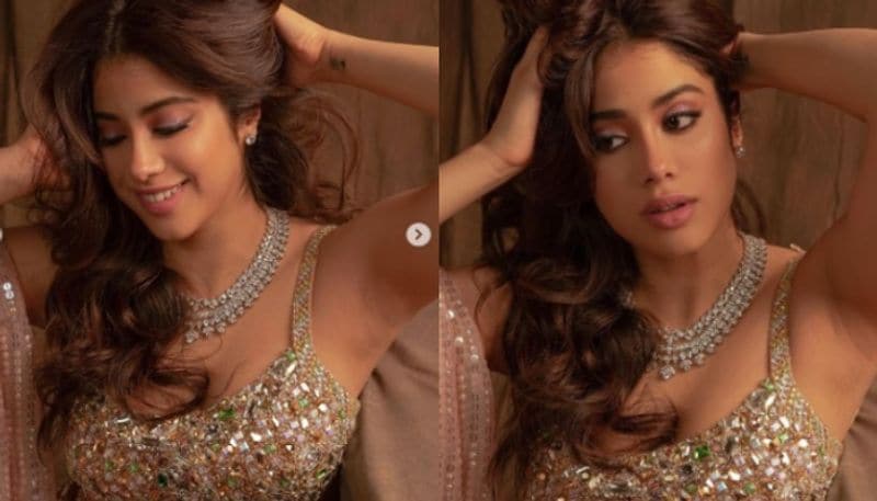 Janhvi Kapoor glitters in sequinned lehenga choli