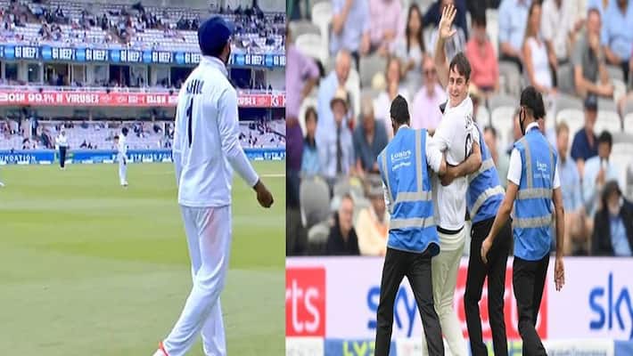 Unruly crowd at Lord's throw champagne corks at KL Rahul in Eng vs Ind 2nd Test Unruly crowd at Lord's throw champagne corks at KL Rahul in Eng vs Ind 2nd Test