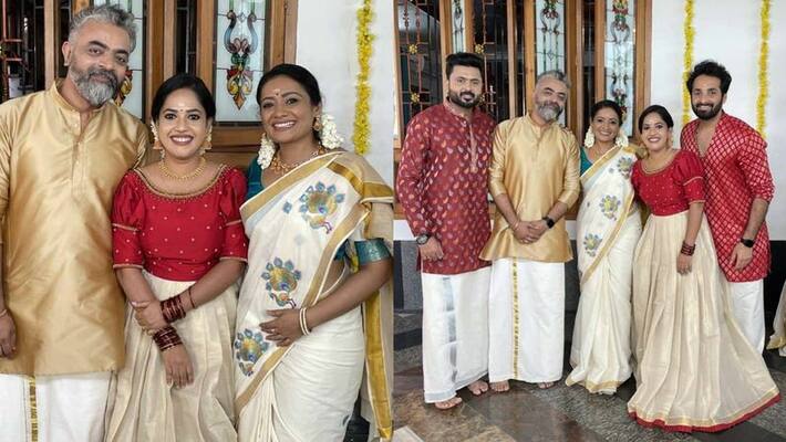 malayalam popular serial kudumbavilakku actress amrutha nair shared location onam special photos malayalam popular serial kudumbavilakku actress amrutha nair shared location onam special photos