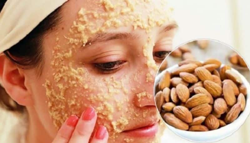 almond facepack for glowing skin