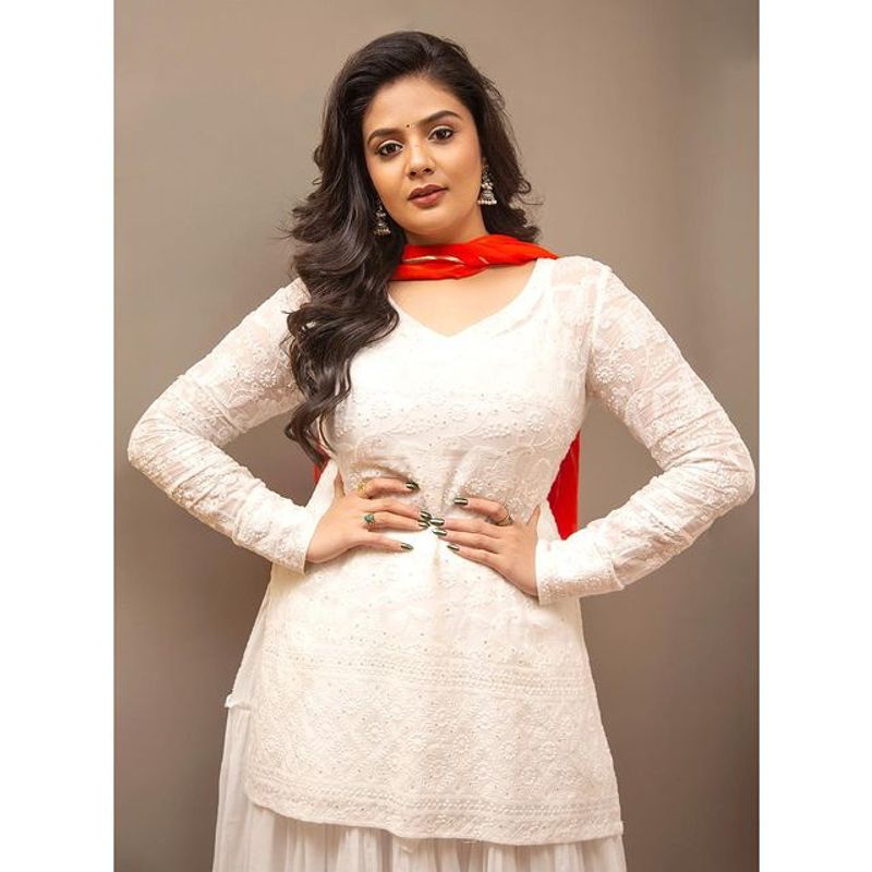 Sreemukhi Independence day dress photos