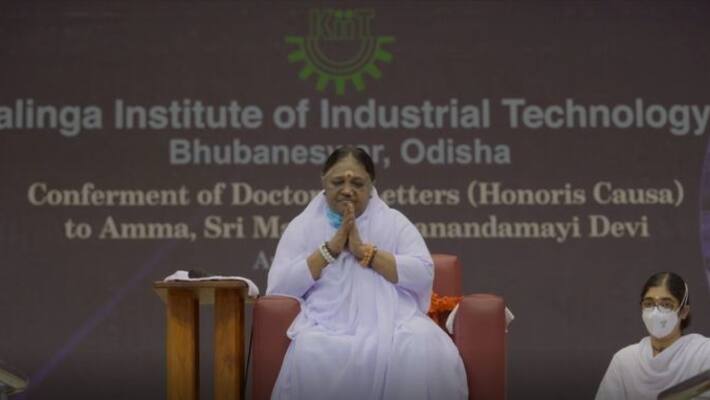 Mata Amritanandamayi, Receives Honorary Degree From the Kalinga Institute of Industrial Technology Mata Amritanandamayi, Receives Honorary Degree From the Kalinga Institute of Industrial Technology