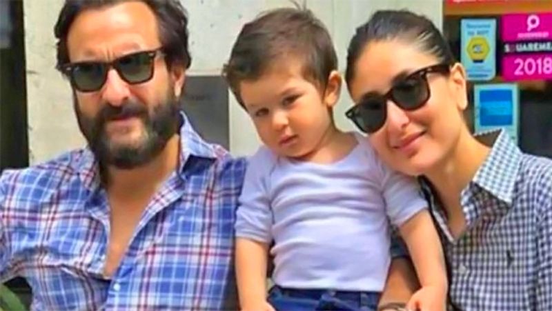 Kareena Kapoor Son Jehangir was seen staring at sister Sara Ali Khan